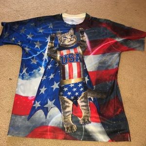 USA cat shirt